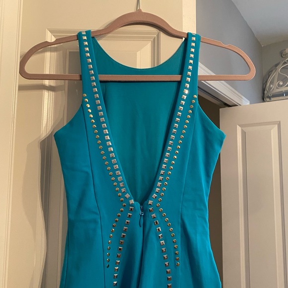 BEBE bodycon blue dress - Picture 2 of 5